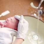 newborn first bath